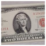 3-1963 $2 Red Seal Bills B/U Plus