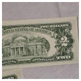 3-1963 $2 Red Seal Bills B/U Plus