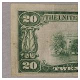 1929 $20 National Bank of St. Paul, Mn Note