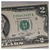 1928F $2 Red Seal Note- 1976 $2 Bill