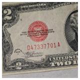 1928F $2 Red Seal Note- 1976 $2 Bill