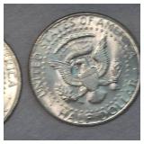 2-1968,1967 Kennedy 40% 50c Halfs F+ Condition