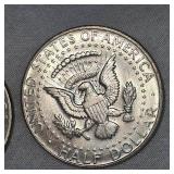 2-1968,1967 Kennedy 40% 50c Halfs F+ Condition