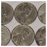 10 Steel Wheat Back Pennies