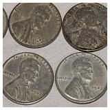 10 Steel Wheat Back Pennies