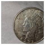 1922 D Peace Dollar w/Toning