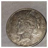 1922 D Peace Dollar w/Toning