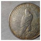 1922 D Peace Dollar w/Toning
