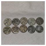 10 Steel War Wheat Back Pennies
