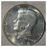 1967-6898, 40% Silver Kennedy 50c Halfs
