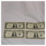 4-a957 $2 Silver Certificates