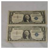 4-a957 $2 Silver Certificates