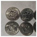 10 Assorted Ike Silver Dollars 1971-1978
