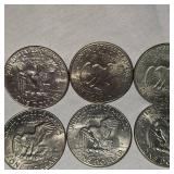10 Assorted Ike Silver Dollars 1971-1978