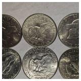 10 Assorted Ike Silver Dollars 1971-1978