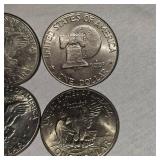 10 Assorted Ike Silver Dollars 1971-1978