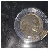 5 Buffalo Nickels in C.O.A. Sleeves, Very Nice