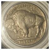 5 Buffalo Nickels in C.O.A. Sleeves, Very Nice