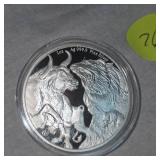2022 $5 1oz Silver Tokalau Grizzly/Bull