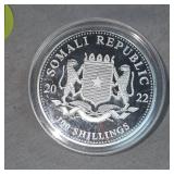 2022 1oz African Elephant Silver Round