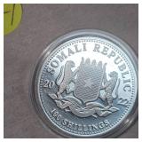 2022 1oz African Elephant Silver Round