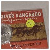 1994 1oz Australian Kangaroo Silver Round