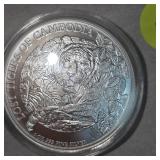 2023 1 oz Cambodian Tiger Silver Round