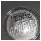 2022 Australian 1oz Sumatrol Elephant Silver Round