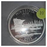RARE 2005 Minnesota Loon 4 oz Silver Round