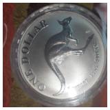 1993 1oz Australian Kangaroo Silver Round