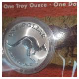 1993 1oz Australian Kangaroo Silver Round