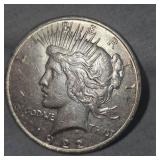 1922 D Peace Dollar AU