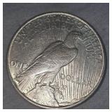 1922 D Peace Dollar AU