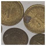 6 Coin Tokens as pictured