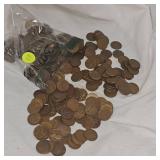 302 Unsearched Bag of Wheatback Pennies