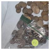 302 Unsearched Bag of Wheatback Pennies