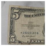 2-1953A $5 Silver Certificates