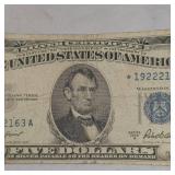 2-1953A $5 Silver Certificates