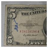1953 $5 Red Seal Certificate