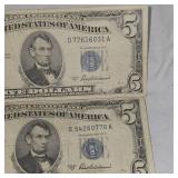 2-1953A $5 Silver Certificates