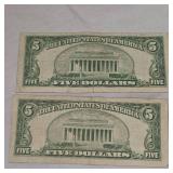2-1953A $5 Silver Certificates