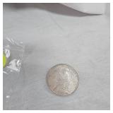 1922 D Peace Dollar, AU , Lite Toning