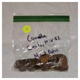 1928-1982 Canadian Cents 1c and Approx 80 Qty