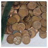 Lot of 417 Wheatback Pennies Unsearched