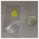 1971 S Ike "Silver" Dollar, 40%