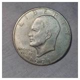 1971 S Ike "Silver" Dollar, 40%