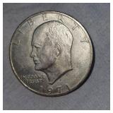 1971 S Ike "Silver" Dollar, 40%