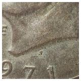1971 S Ike "Silver" Dollar, 40%
