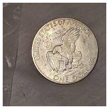 1971 S Ike "Silver" Dollar, 40%