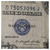 2-1935 G $1 Silver Certificates